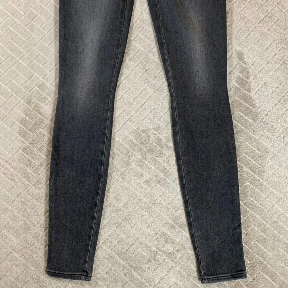 Madewell Womens 1 Denim Jeans Faded Black Uni Fit Skinny Mid Rise Stretch New - Picture 3 of 11